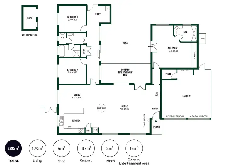 Floorplan of Homely house listing, 16 Discombe Road, Woodside SA 5244