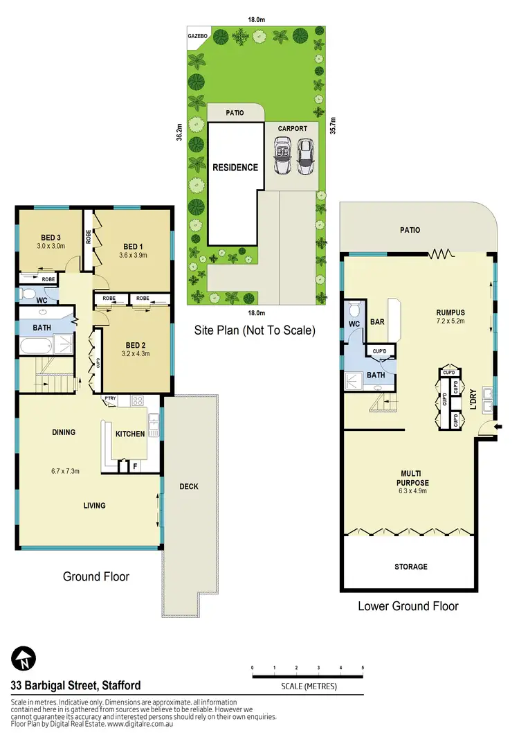 Floorplan of Homely house listing, 33 Barbigal Street, Stafford QLD 4053