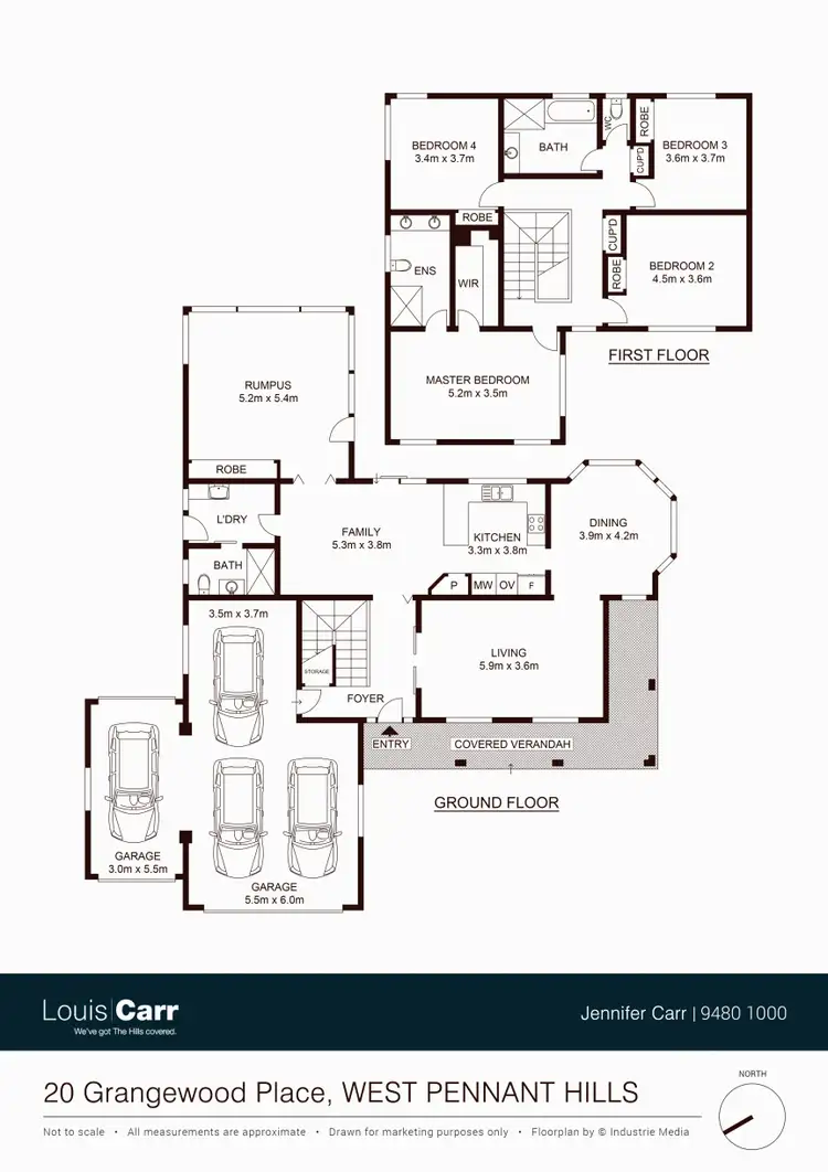 Floorplan of Homely house listing, 20 Grangewood Place, West Pennant Hills NSW 2125