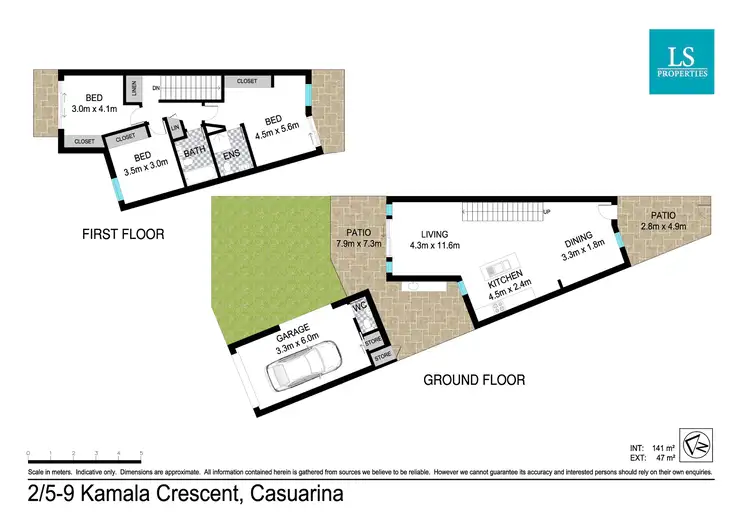 Floorplan of Homely townhouse listing, 2/5-9 Kamala Crescent, Casuarina NSW 2487