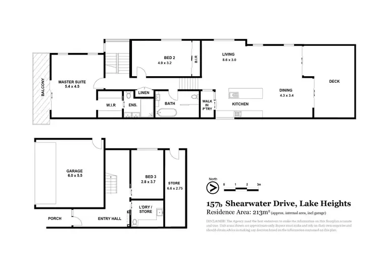 Floorplan of Homely semi-detached listing, 157B Shearwater Drive, Lake Heights NSW 2502