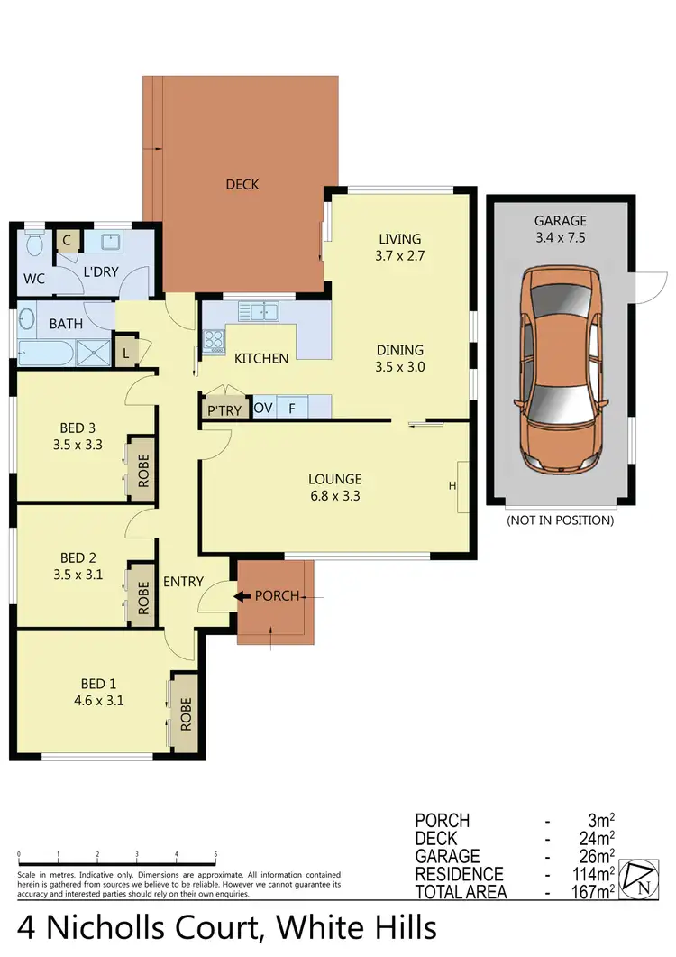 Floorplan of Homely house listing, 4 Nicholls Court, White Hills VIC 3550