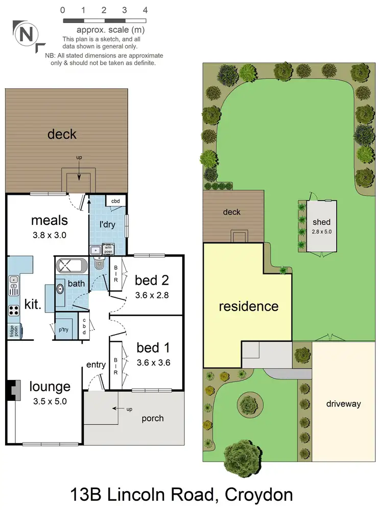 Floorplan of Homely house listing, 13b Lincoln Road, Croydon VIC 3136
