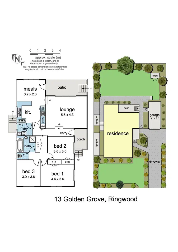 Floorplan of Homely house listing, 13 Golden Grove, Ringwood VIC 3134