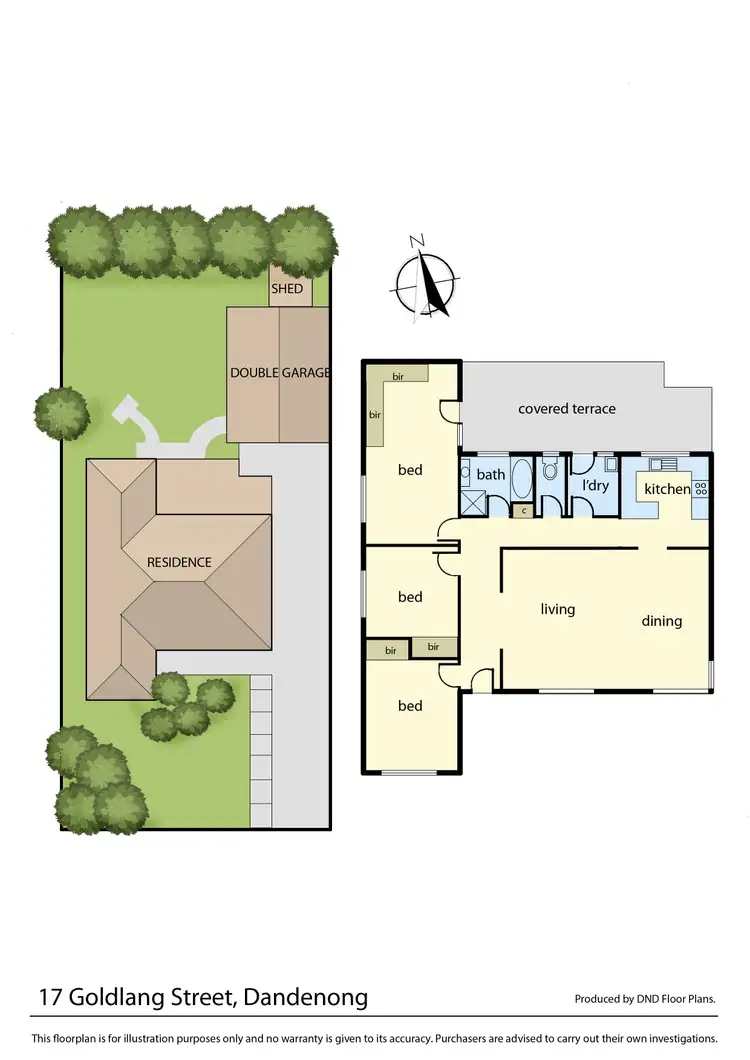 Floorplan of Homely house listing, 17 Goldlang Street, Dandenong VIC 3175