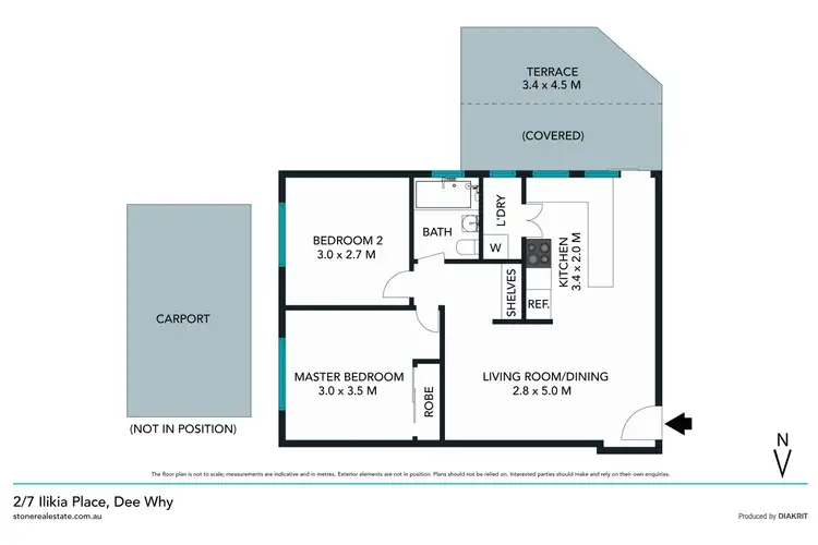 Floorplan of Homely apartment listing, 2/7 Ilikai Place, Dee Why NSW 2099