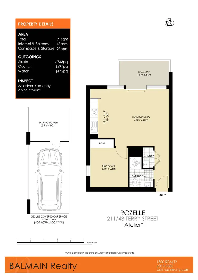 Floorplan of Homely apartment listing, 211/43 Terry Street, Rozelle NSW 2039