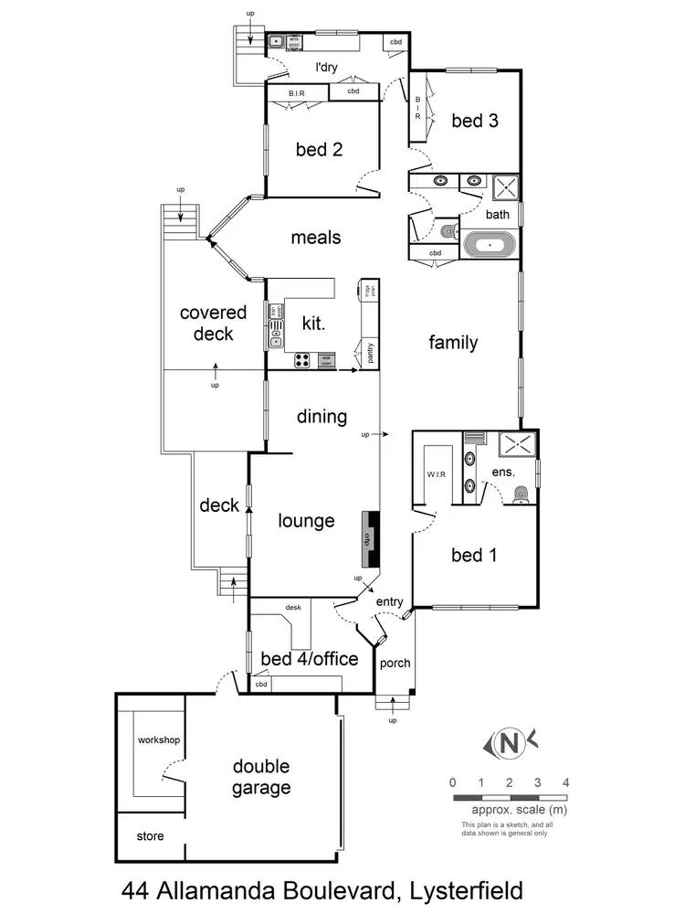 Floorplan of Homely house listing, 44 Allamanda Boulevard, Lysterfield VIC 3156