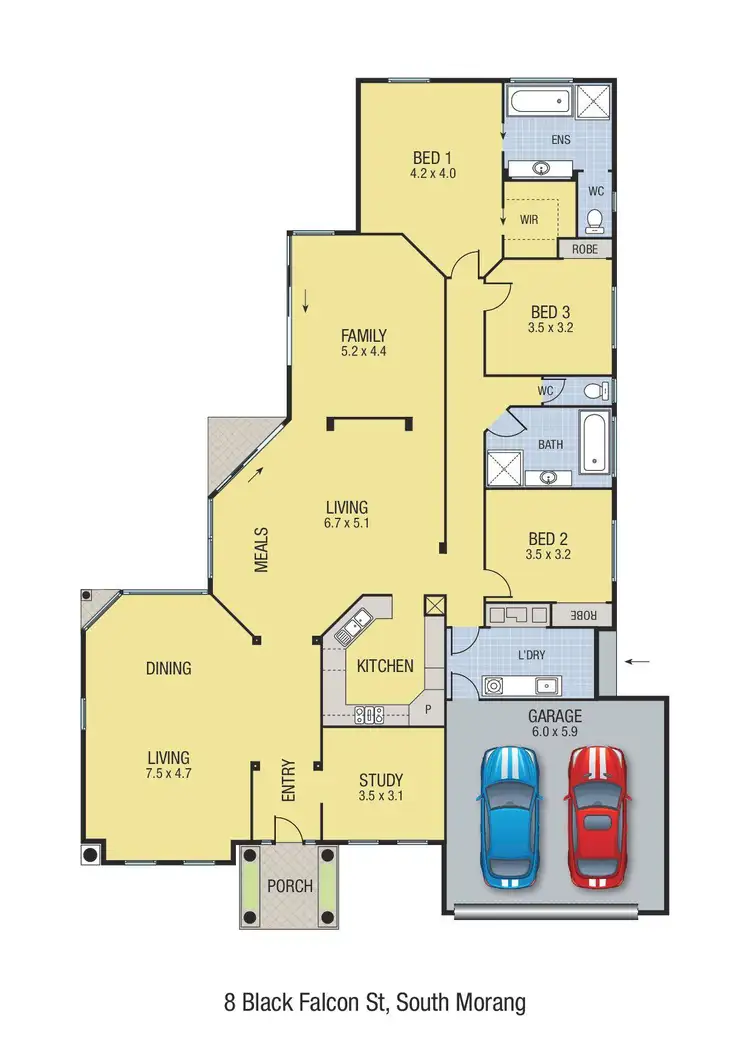 Floorplan of Homely house listing, 8 Black Falcon Street, South Morang VIC 3752