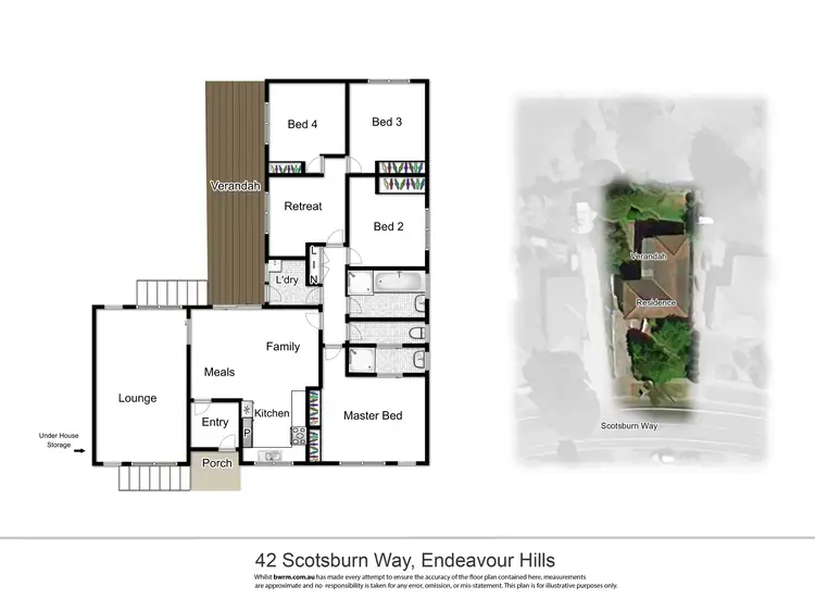 Floorplan of Homely house listing, 42 Scotsburn Way, Endeavour Hills VIC 3802