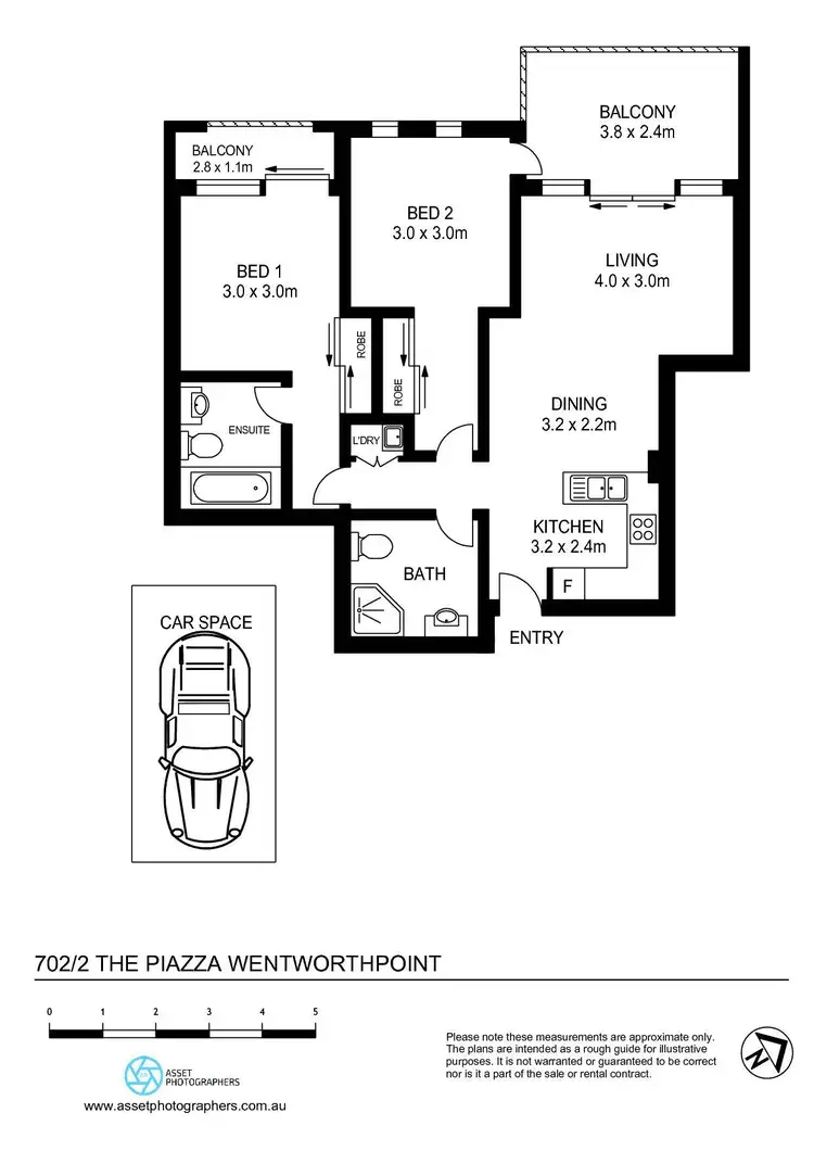 Floorplan of Homely unit listing, 702/2 The Piazza, Wentworth Point NSW 2127