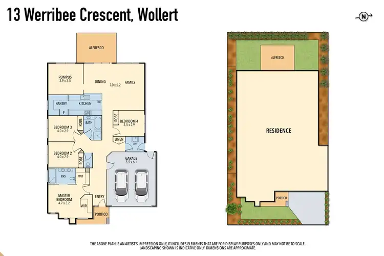 Floorplan of Homely house listing, 13 Werribee Crescent, Wollert VIC 3750