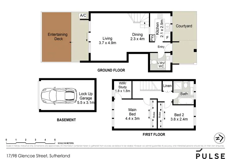 Floorplan of Homely townhouse listing, 17/98-102 Glencoe Street, Sutherland NSW 2232