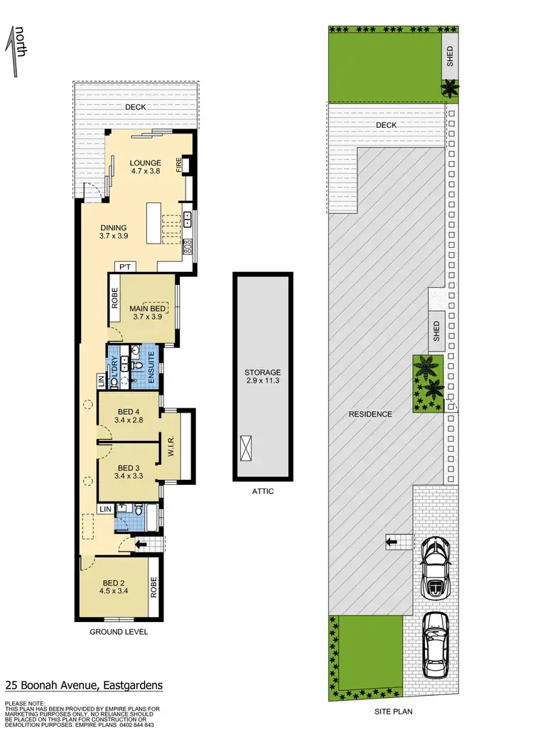 Floorplan of Homely semi-detached listing, 25 Boonah Avenue, Eastgardens NSW 2036