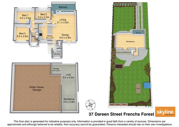 Floorplan of Homely house listing, 37 Dareen Street, Beacon Hill NSW 2100