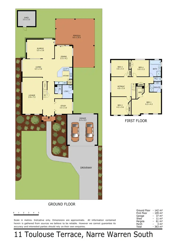 Floorplan of Homely house listing, 11 Toulouse Terrace, Narre Warren South VIC 3805