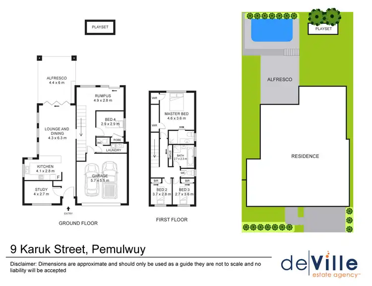 Floorplan of Homely house listing, 9 Karuk Street, Pemulwuy NSW 2145
