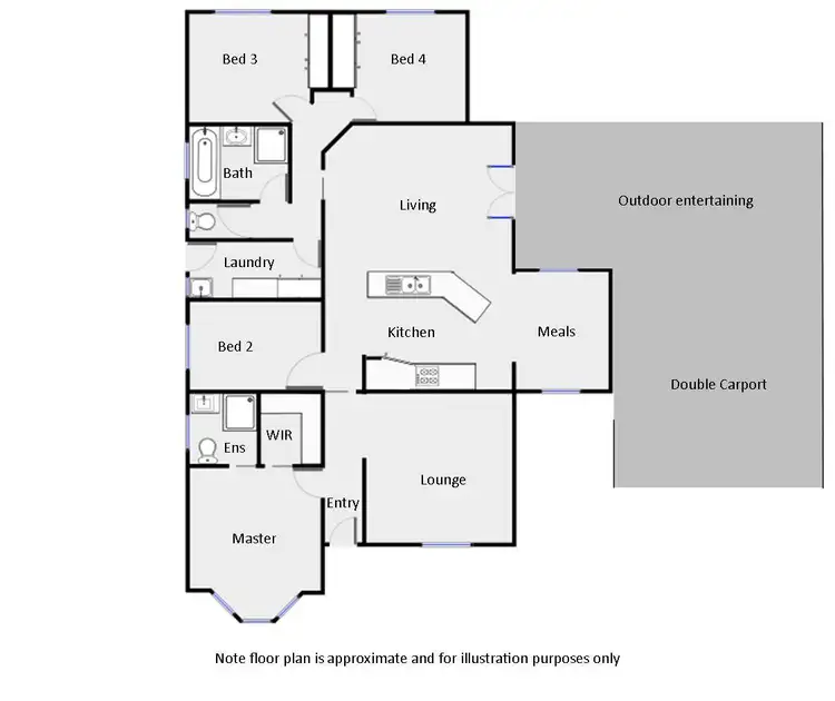 Floorplan of Homely house listing, 20 Fern Avenue, Irymple VIC 3498