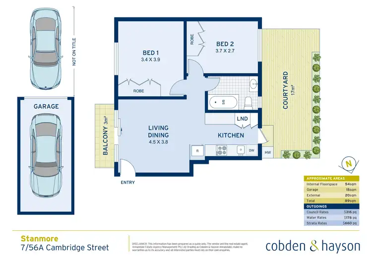 Floorplan of Homely apartment listing, 7/56a Cambridge Street, Stanmore NSW 2048