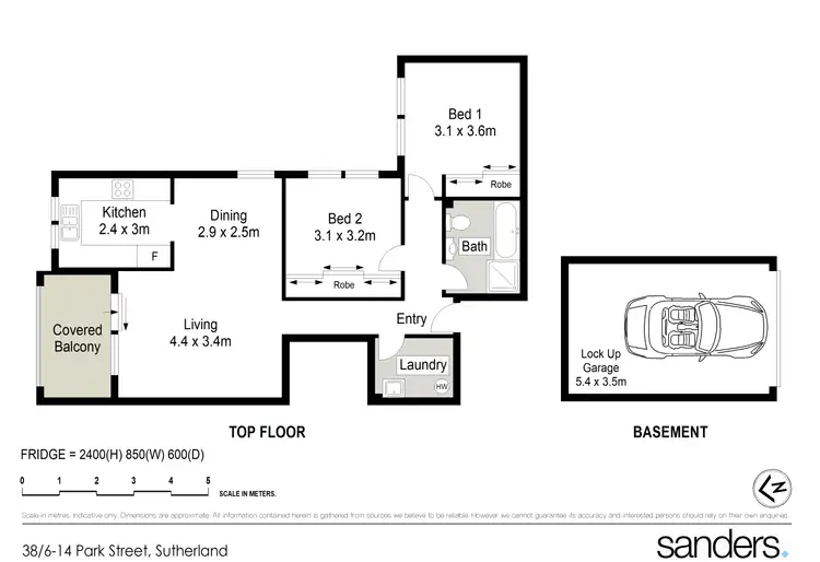 Floorplan of Homely unit listing, 38/6-14 Park Street, Sutherland NSW 2232