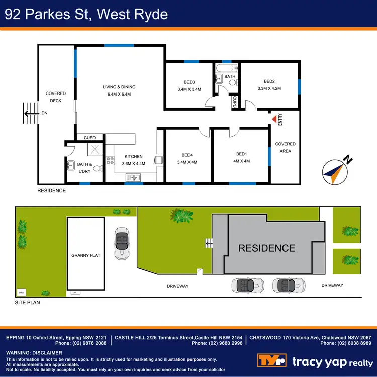 Floorplan of Homely house listing, 92 & 92a Parkes Street, West Ryde NSW 2114