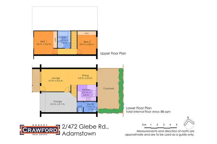 Floorplan of Homely townhouse listing, 2/472 Glebe Road, Adamstown NSW 2289