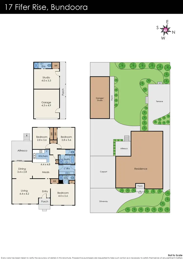 Floorplan of Homely house listing, 17 Fifer Rise, Bundoora VIC 3083