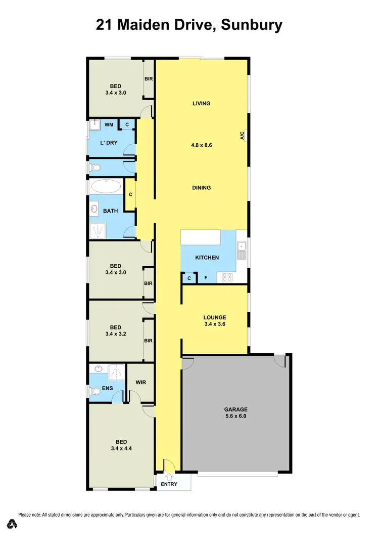 Floorplan of Homely house listing, 21 Maiden Drive, Sunbury VIC 3429