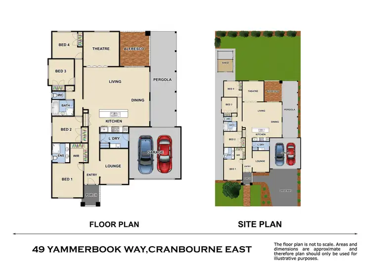 Floorplan of Homely house listing, 49 Yammerbook Way, Cranbourne East VIC 3977