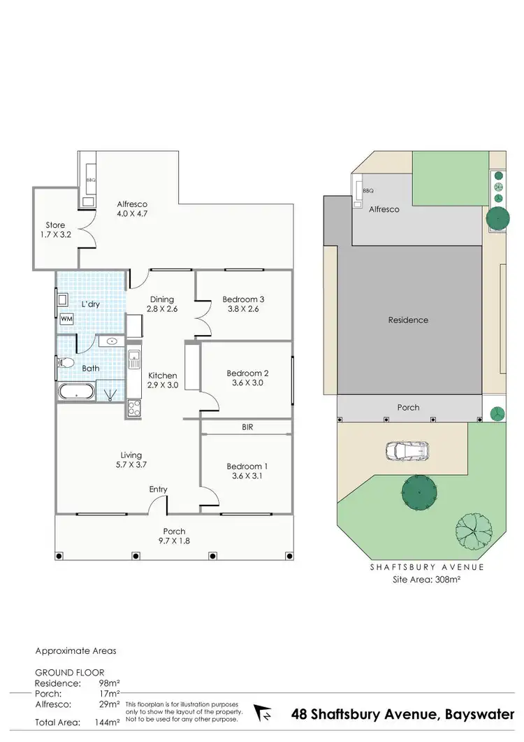 Floorplan of Homely house listing, 48 Shaftesbury Avenue, Bayswater WA 6053