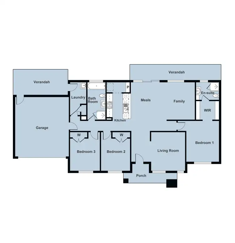 Floorplan of Homely house listing, 12 Creek Street, Avoca VIC 3467