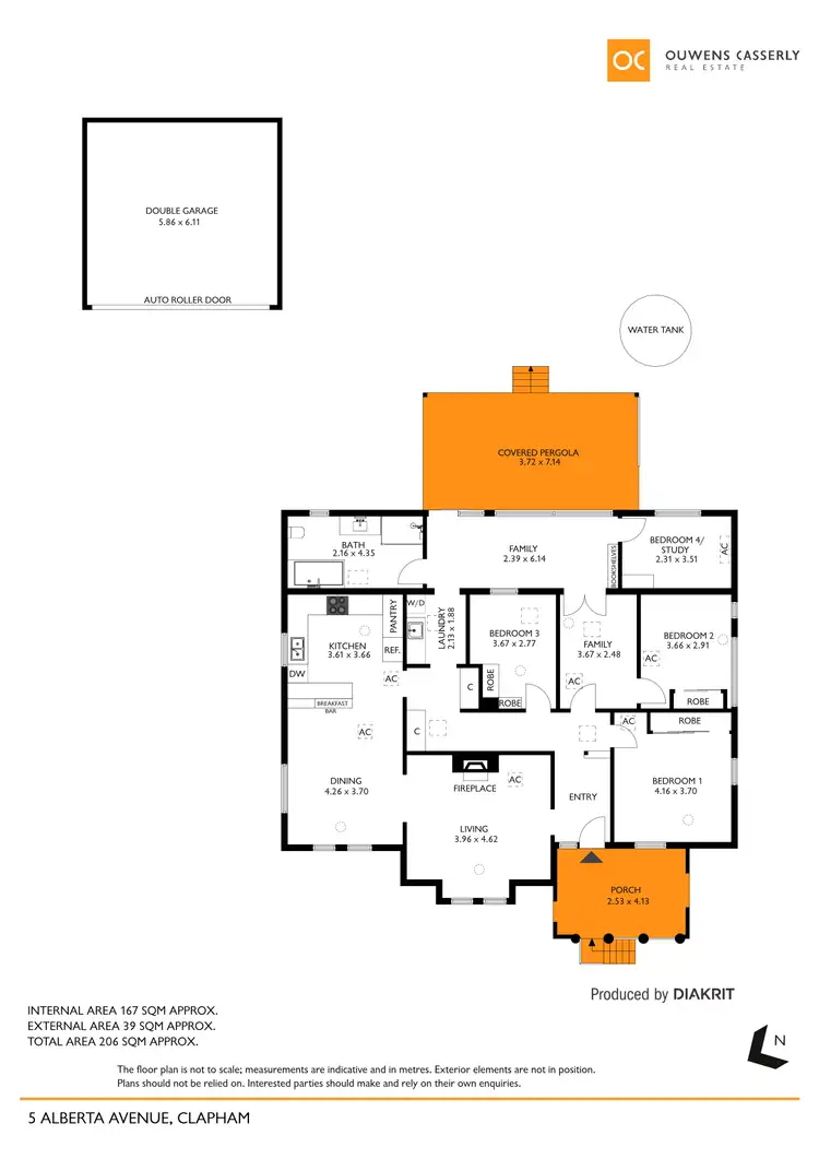 Floorplan of Homely house listing, 5 Alberta Avenue, Clapham SA 5062