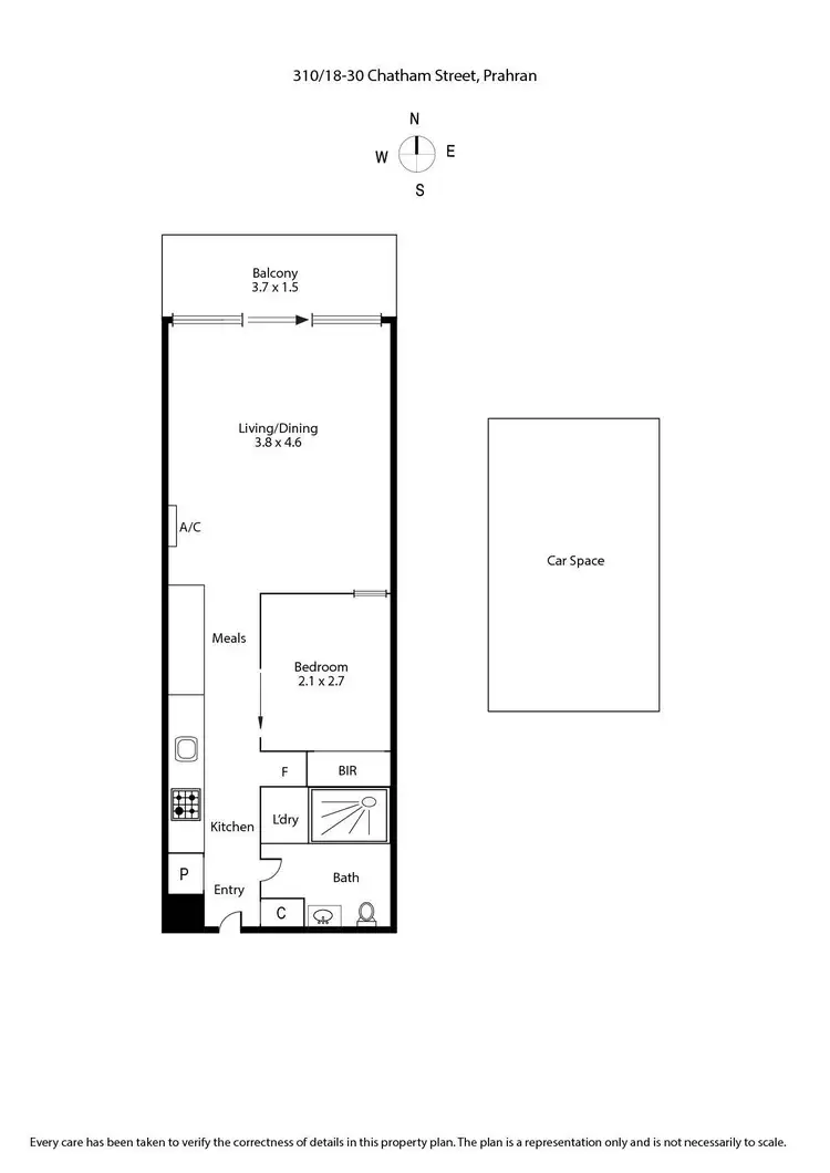 Floorplan of Homely apartment listing, 310/18-30 Chatham Street, Prahran VIC 3181