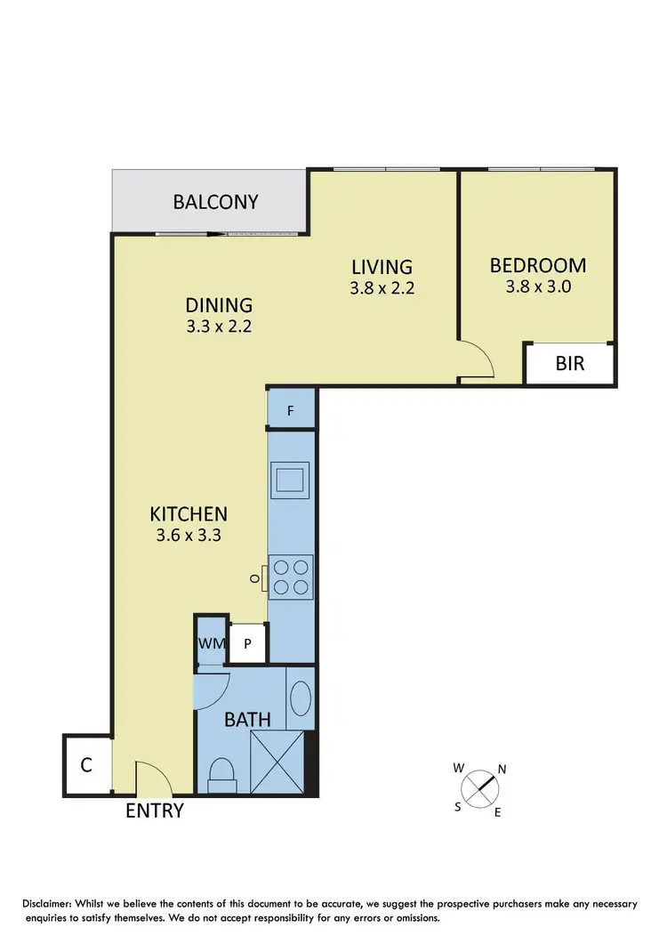 Floorplan of Homely apartment listing, 513/1 Ascot Vale Road, Flemington VIC 3031