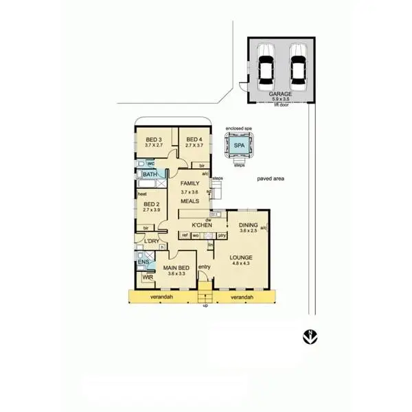 Floorplan of Homely house listing, 200 Manningham Road, Bulleen VIC 3105