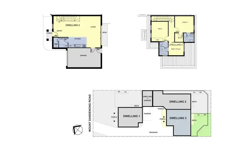 Floorplan of Homely townhouse listing, 3/172 Mt Dandenong Road, Ringwood East VIC 3135