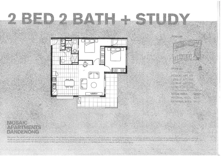 Floorplan of Homely apartment listing, 432/80 Cheltenham Road, Dandenong VIC 3175