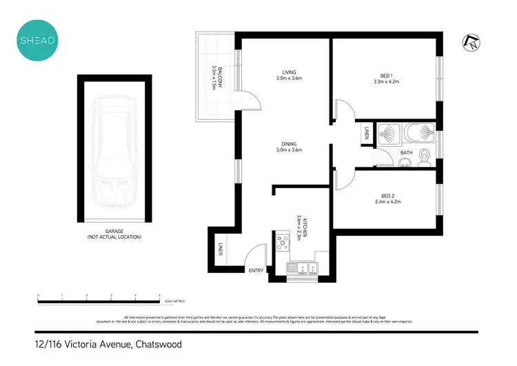 Floorplan of Homely apartment listing, 12/116 Victoria Avenue, Chatswood NSW 2067
