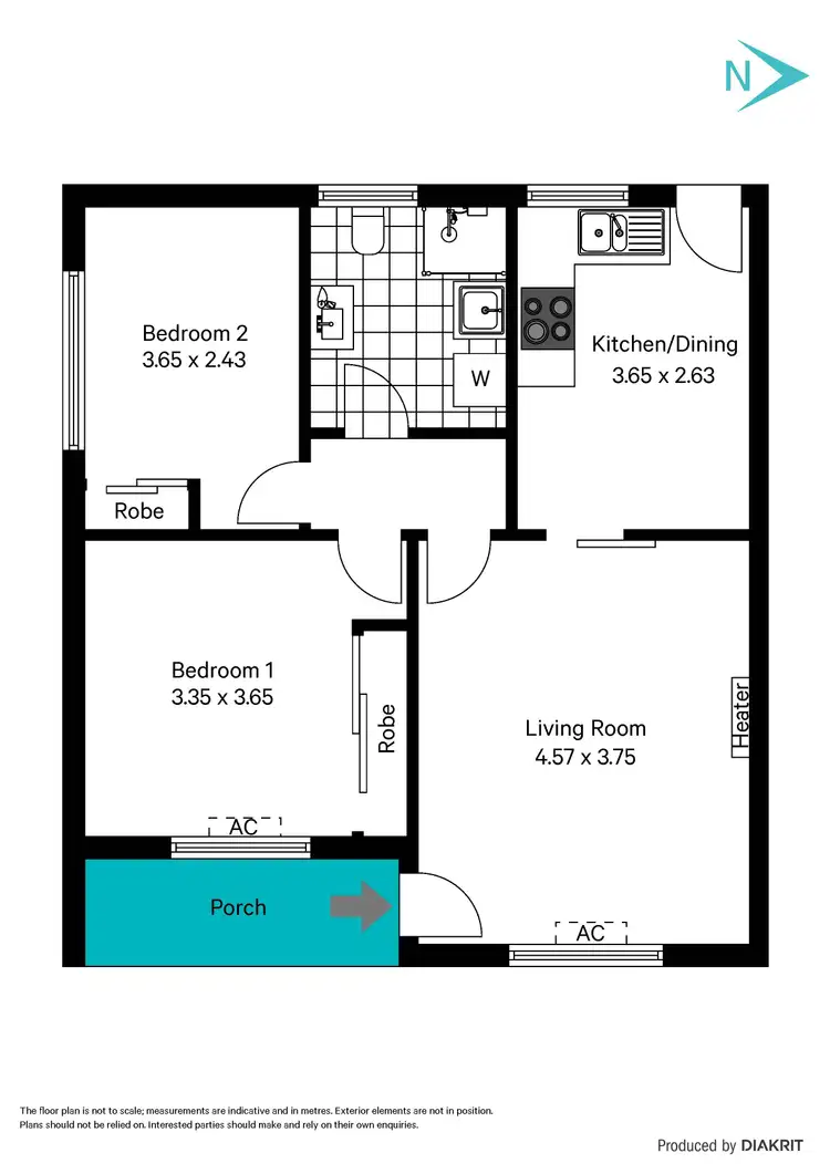 Floorplan of Homely unit listing, 1/17 Mortimer Street, Kurralta Park SA 5037