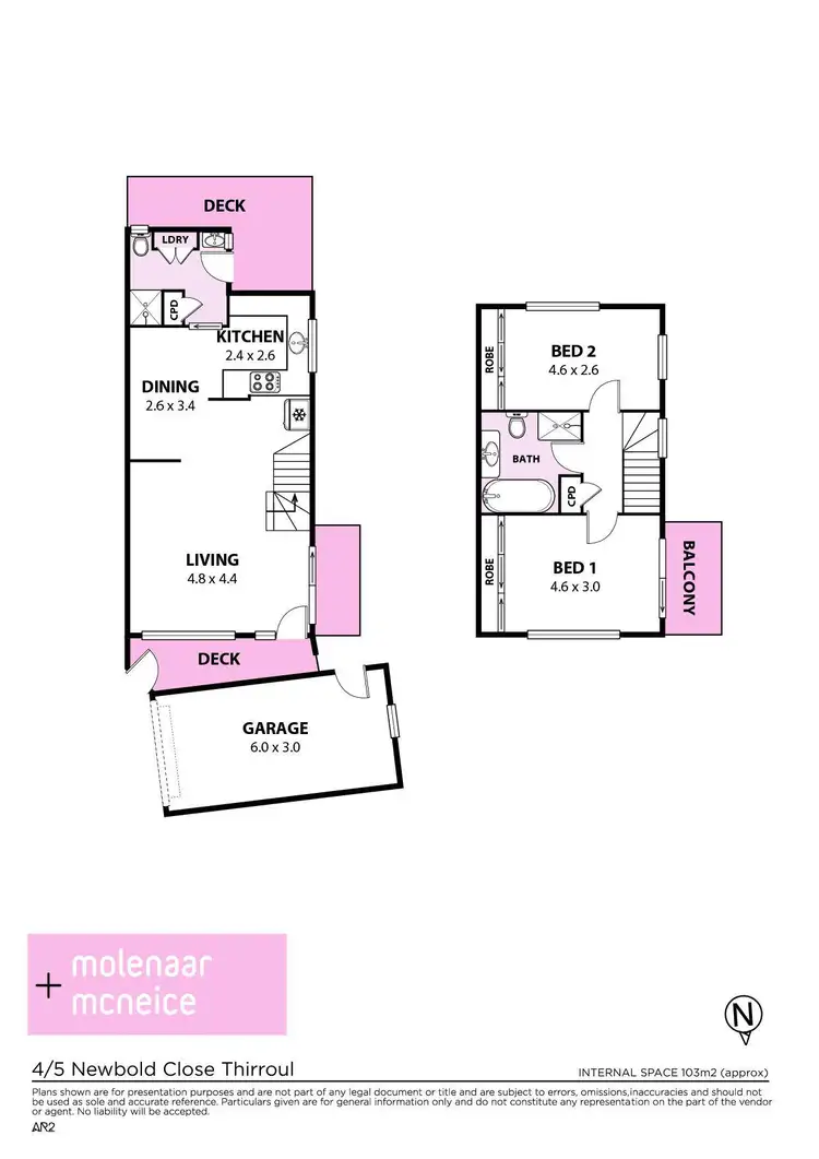 Floorplan of Homely townhouse listing, 4/5 Newbold Close, Thirroul NSW 2515