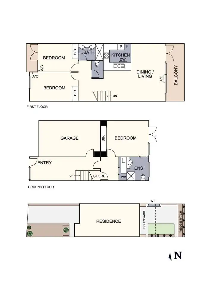 Floorplan of Homely townhouse listing, 34 River Gum Close, Diamond Creek VIC 3089