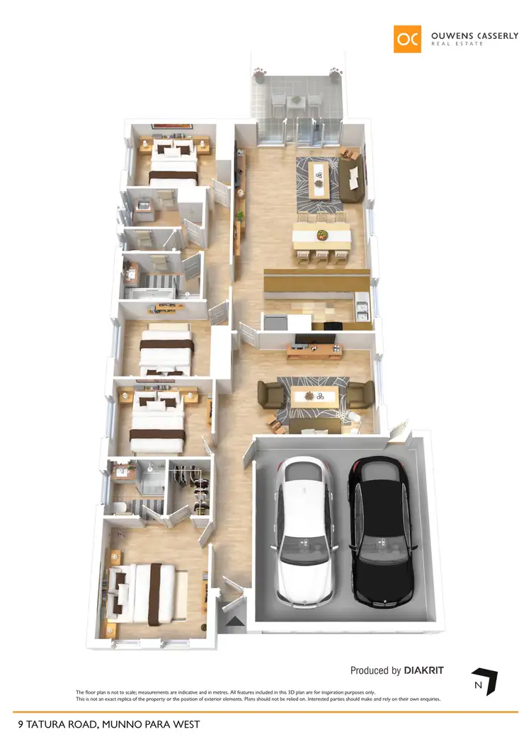 Floorplan of Homely house listing, 9 Tatura Road, Munno Para West SA 5115