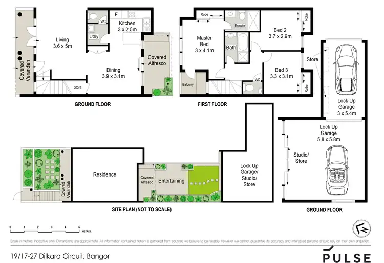 Floorplan of Homely townhouse listing, 19/17 Dilkara Circuit, Bangor NSW 2234