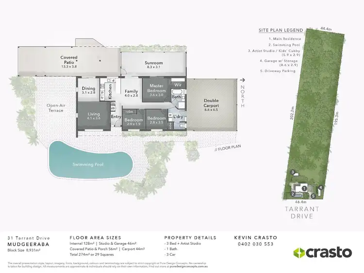 Floorplan of Homely house listing, 31 Tarrant Drive, Mudgeeraba QLD 4213