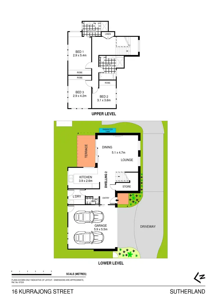 Floorplan of Homely townhouse listing, 2/16 Kurrajong Street, Sutherland NSW 2232