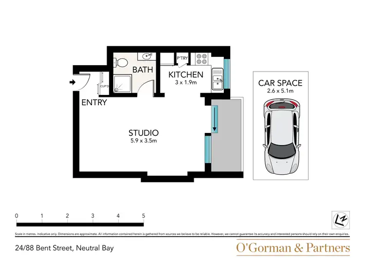 Floorplan of Homely apartment listing, 24/88 Bent Street, Neutral Bay NSW 2089