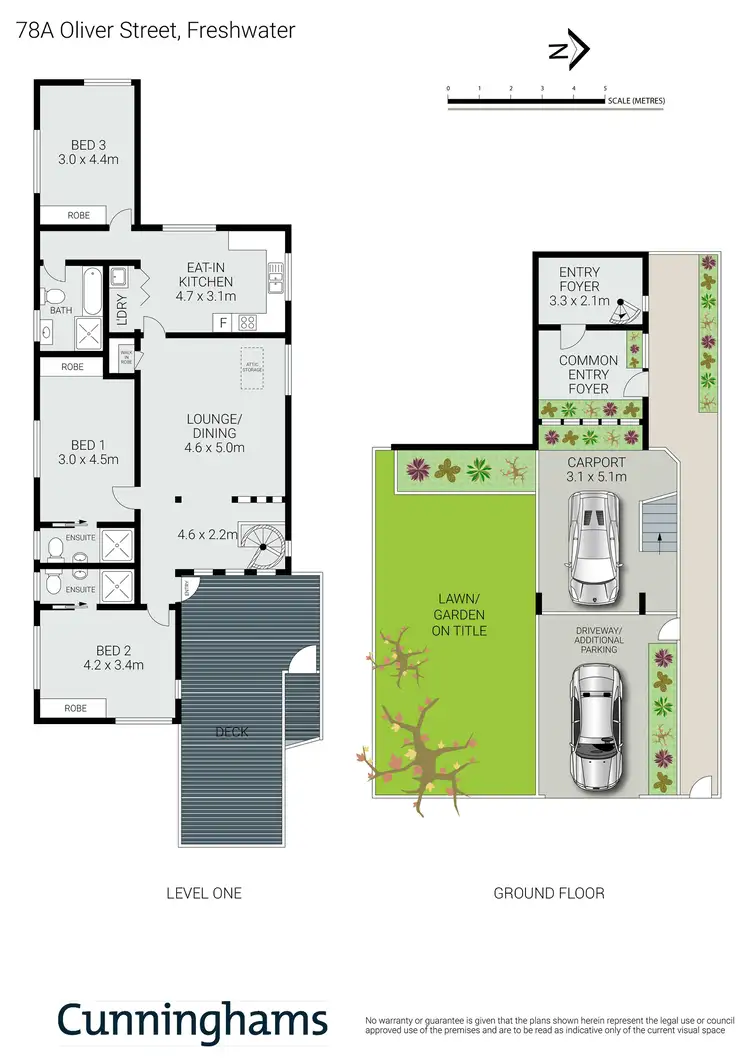 Floorplan of Homely semi-detached listing, 78a Oliver Street, Freshwater NSW 2096