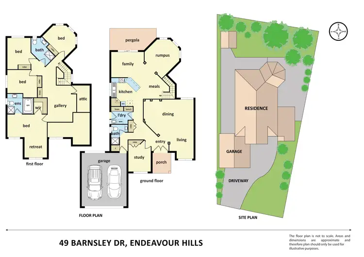 Floorplan of Homely house listing, 49 Barnsley Drive, Endeavour Hills VIC 3802