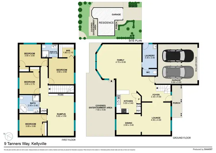 Floorplan of Homely house listing, 9 Tanners Way, Kellyville NSW 2155