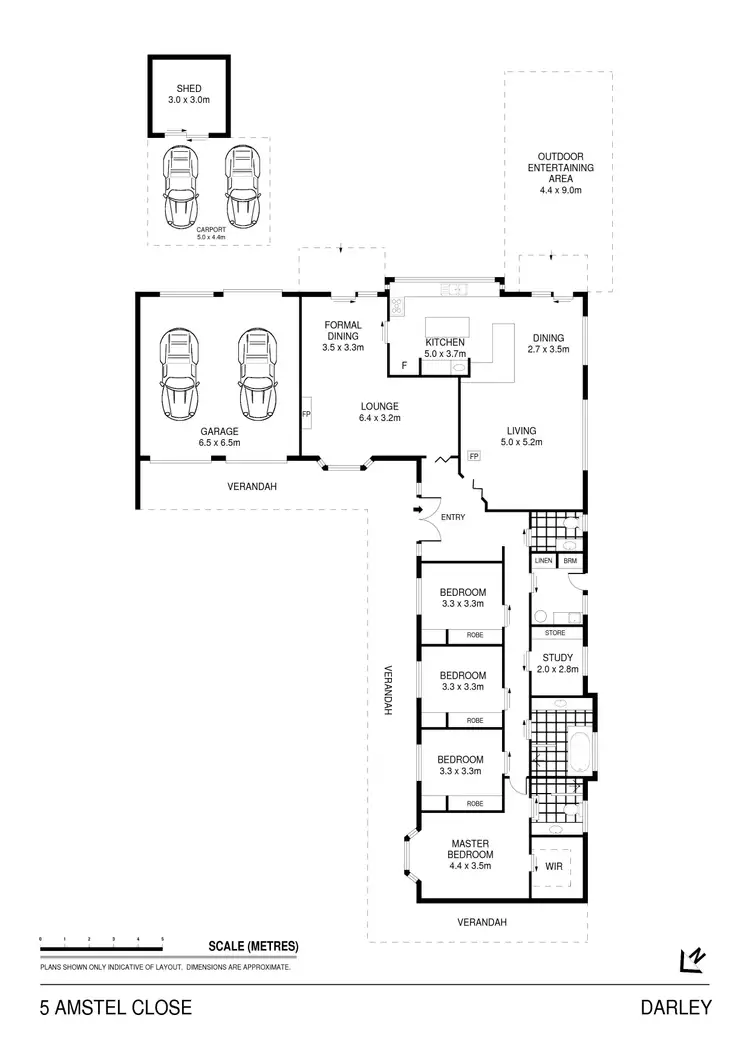 Floorplan of Homely house listing, 5 Amstel Close, Darley VIC 3340